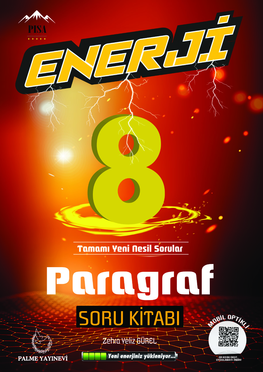 Enerji 8. Sınıf Paragraf Soru Kitabı kapak görseli